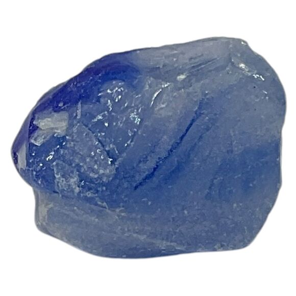 Cobalt Opalescent Art Glass Cullet Glowing Manganese Slag Glass #5GL52 - Picture 4 of 7